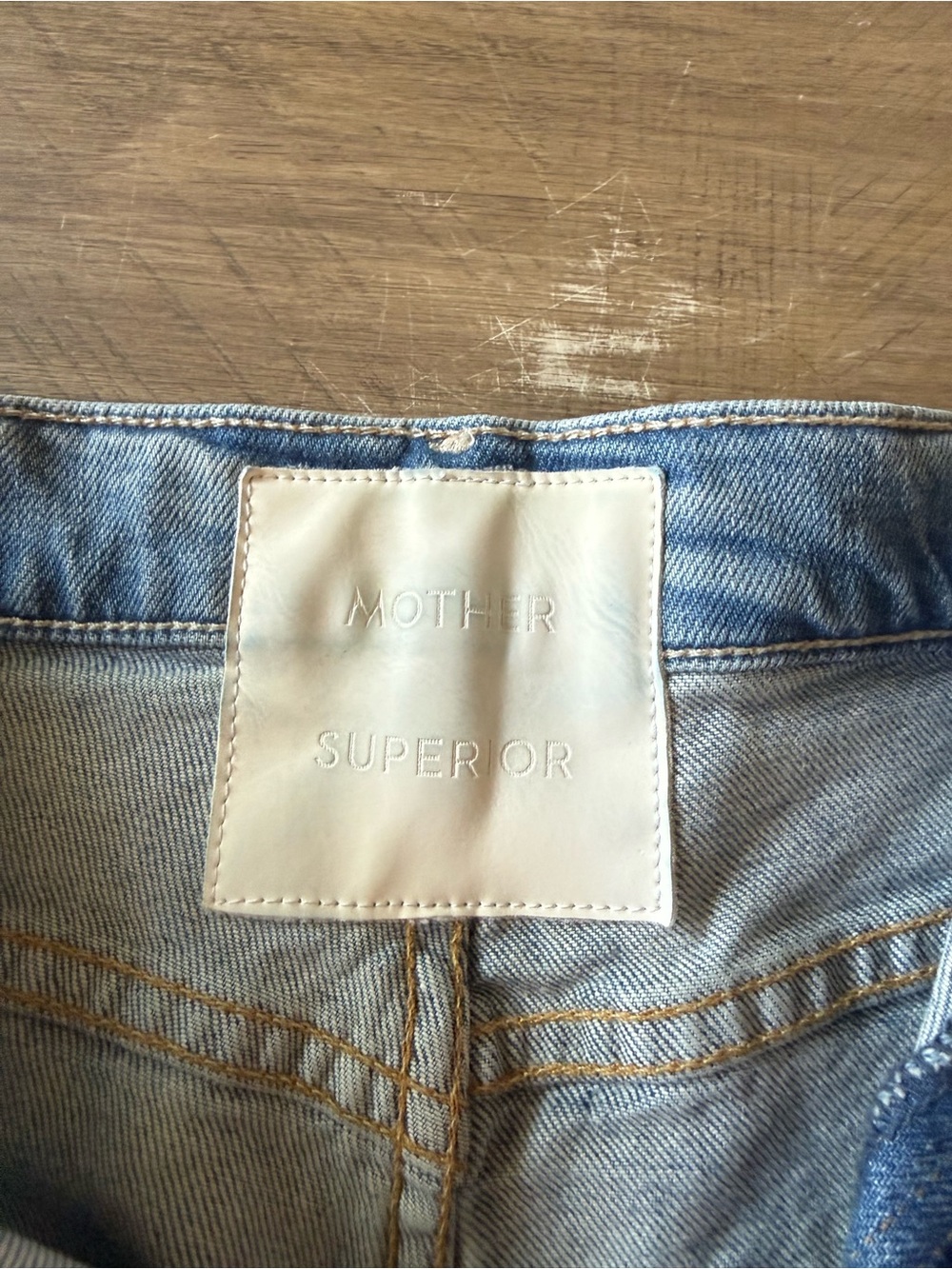 MOTHER Superior The Spitfire Sneak Wide Leg Jeans Light Blue 29 - Picture 6 of 13